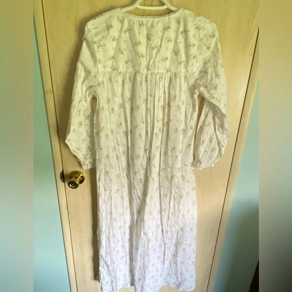 Vtg Victoria's Secret Country Long Nightgown Sz M Floral Cottacecore Prairie